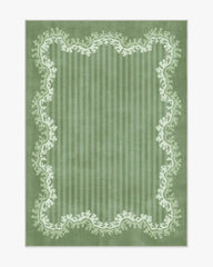 Oxbow Botanical Green Rug by Sanderson