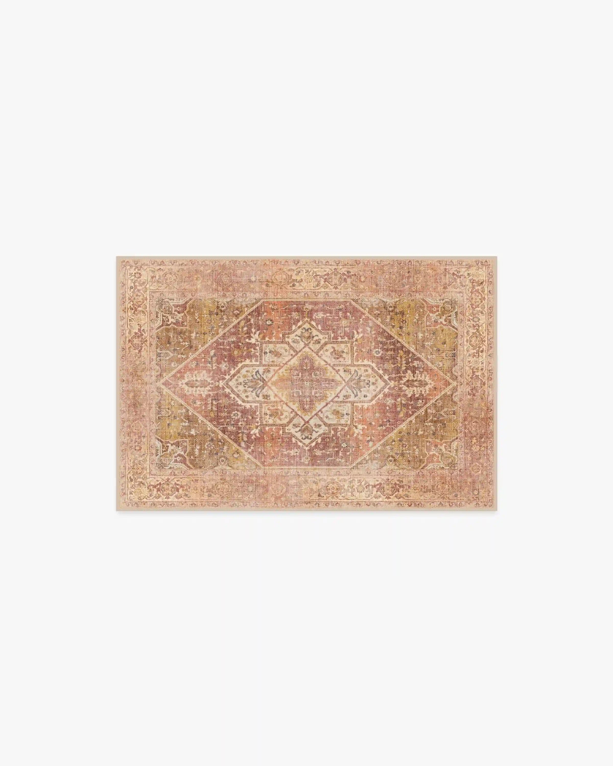 Santiago Coral & Gold Rug