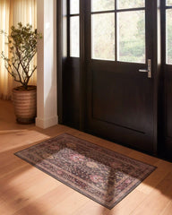 Serafina Coral & Burgundy Rug
