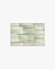 Solar Drift Silver Green Rug