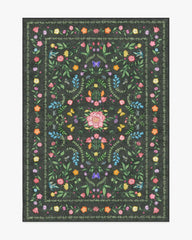 Springtime Lullaby Charcoal Multicolor Rug