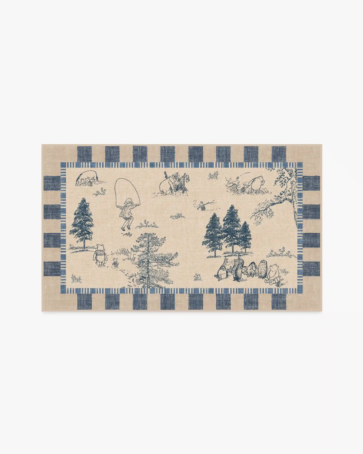 Storybook Grove Natural & Blue Rug