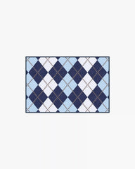 Teddy Bear Argyle Navy & Blue Rug by Humberto Leon