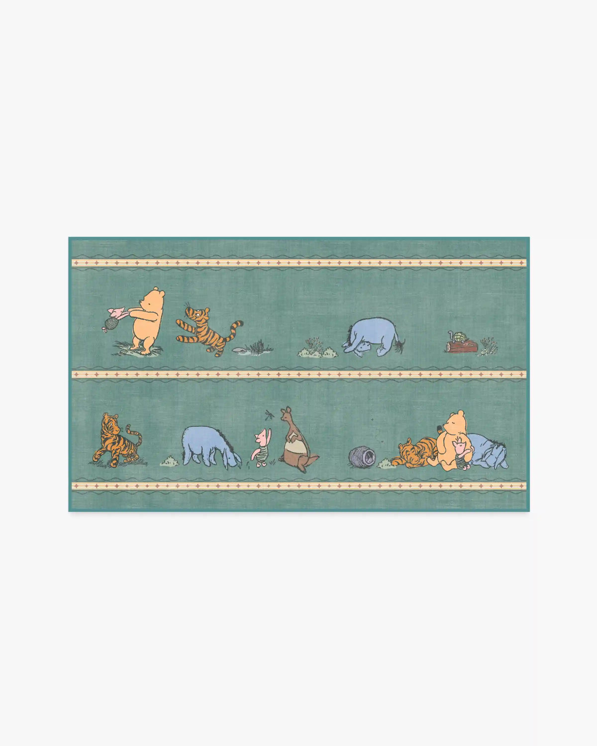 Time With Friends Teal Rug
