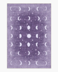 To The Moon And Back Mauve Rug by Humberto Leon