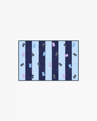 Todd Stripe Gummy Blue & Navy Rug by Humberto Leon