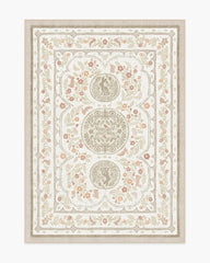 Twin Bunny Border Natural Rug