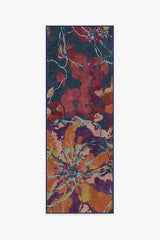 Watercolor Floral Navy Rug