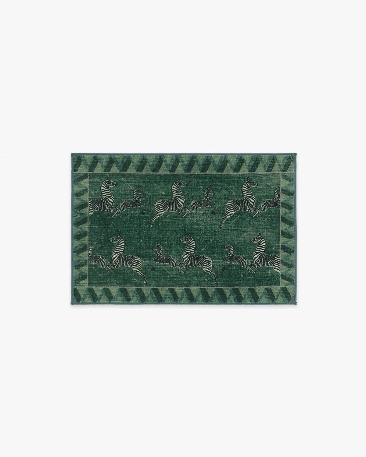 Zebras Green Rug by Scalamandré